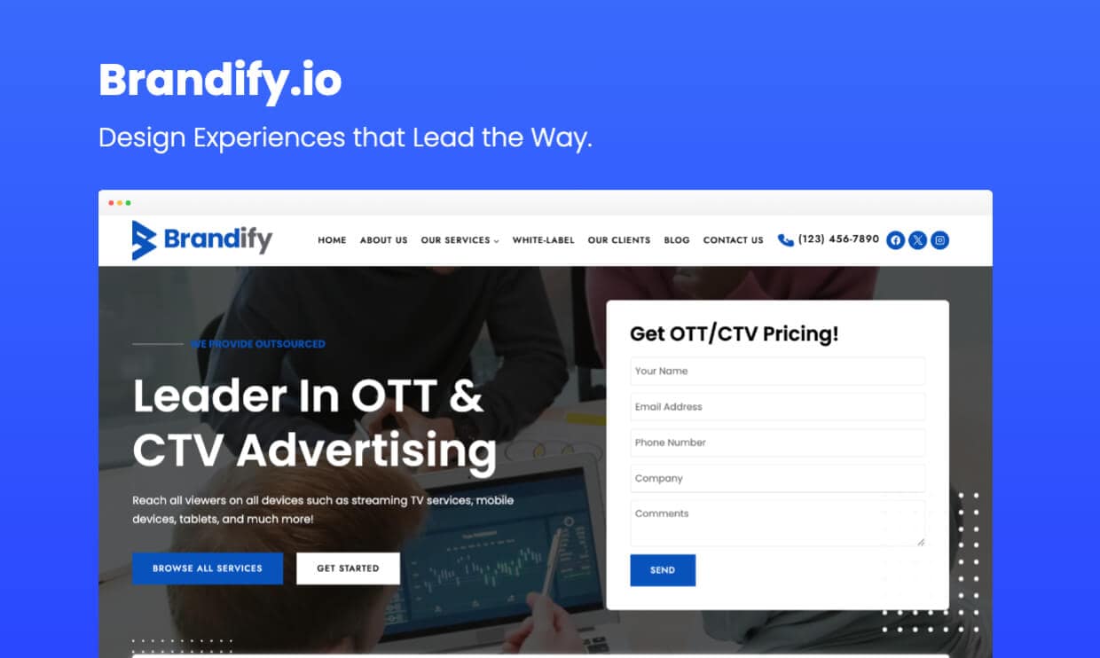 Brandify.io Website Redesign Screenshot